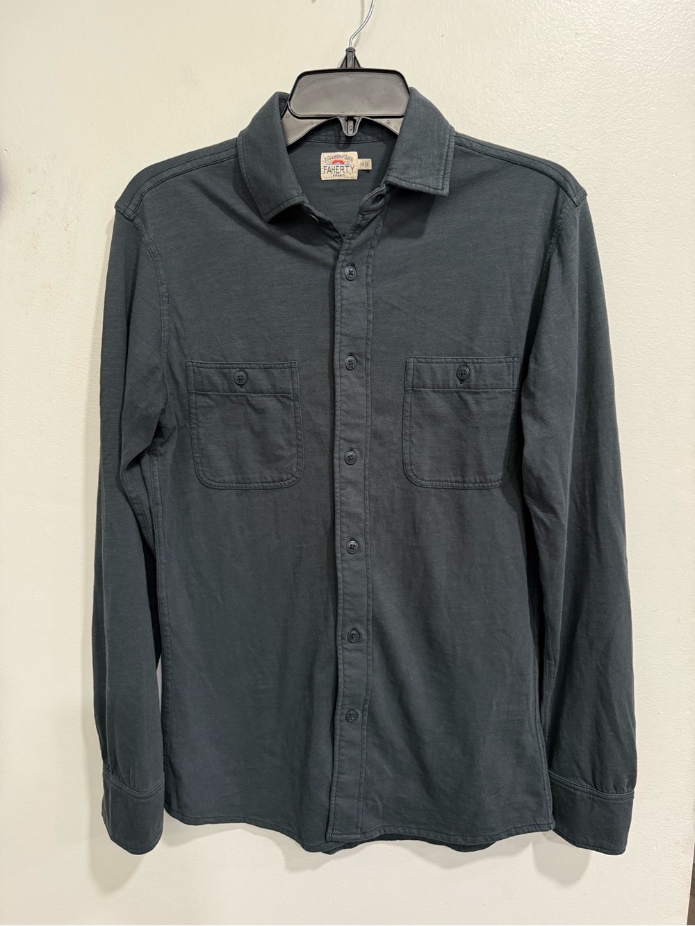 Faherty Knit Seasons Organic Cotton Button-Up Shirt S XS
